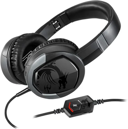 Vista 4 de msi Micrófono desmontable para videojuegos, diseño de diadema ligero y plegable, auriculares para juegos (Immerse GH30 V2)