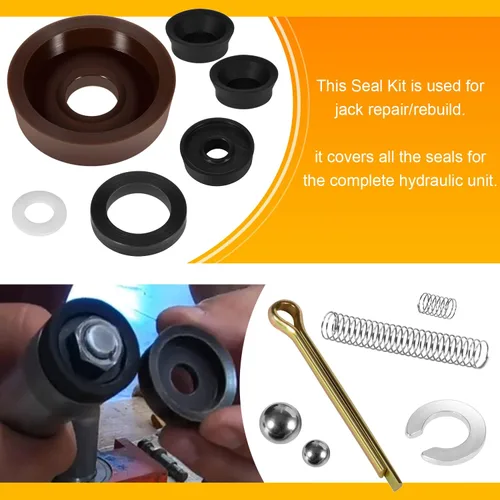 Vista 3 de Kit de reparación de reemplazo de sello para piso Jack Hein Werner WS Modelo 1-1/2 toneladas (16PCS)