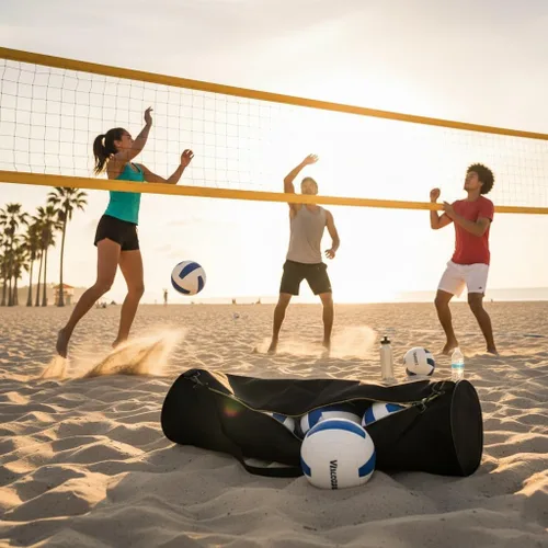 Vista 4 de BSN Sports Macgregor Volleyball Carry Bag, Black ,9 X 50-Inch