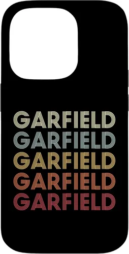 Vista 17 de Funda con texto vintage para iPhone 16 Garfield Michigan Garfield MI Retro