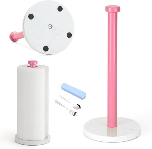Vista 7 de Soporte para Toallas de Papel Negro para Encimera, Soporte para Toallas de Papel de Mármol Usado para Cocina y Baño, Soporte para Toallas de Papel