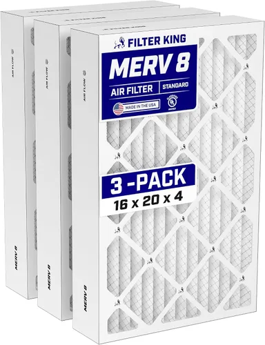 Vista 11 de Filter King Filtro de aire de 5.5x13.5x1 Paquete de 3 Filtros plisados MERV 8 HVAC para horno A/C Fabricado en Estados Unidos Tamaño real