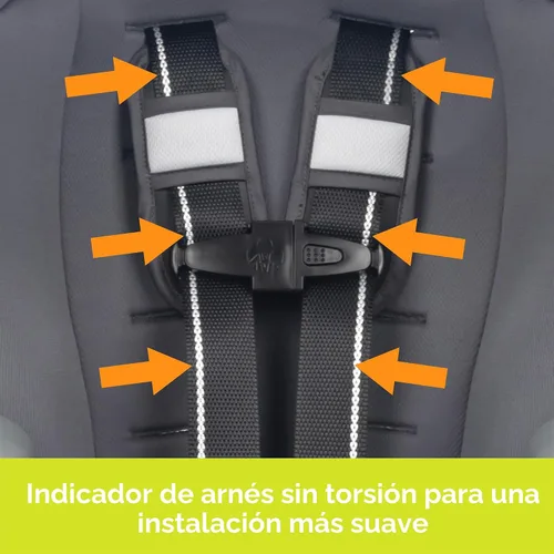 Vista 12 de Baby Trend Trooper™ Slim 3 en 1 Asiento de coche convertible, Gris Dash
