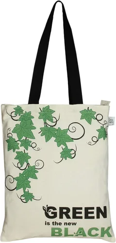 Vista 27 de Ecoright - Bolsa de mano para mujer con cremallera, bolsa de mano pequeña, bolsa de lona, bolsa de algodón reutilizable para playa, comestibles