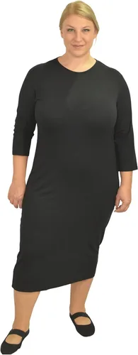 Vista 6 de Kosher Casual Vestido midi modesto hasta la rodilla con mangas 3-4 para mujer