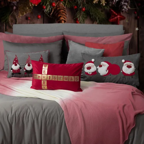 Vista 9 de OiseauVoler Funda de cojín de Navidad de Papá Noel, funda de almohada decorativa para sofá, cama, hogar, decoración de Navidad, 14 x 24 pulgadas