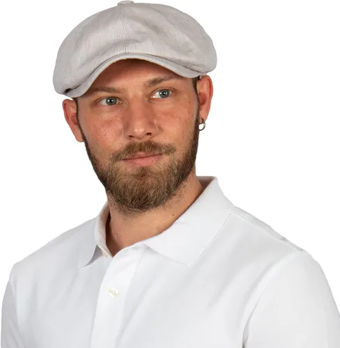 Vista 2 de Gorra de verano de algodón de 8 paneles para hombres y mujeres, sombrero clásico de panadero vintage