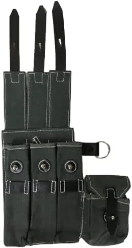 Vista 5 de WWII-ALEMAN-MP38-MP40-BOLSA-REVISTA-SET CON CORREA MP40 NEGRA (COMBO)