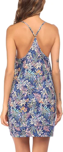 Vista 5 de Ekouaer - Camisón sin mangas para mujer con cuello en V