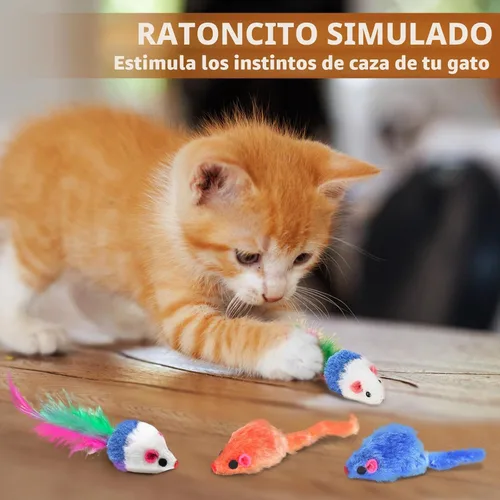 Vista 4 de iCAGY Juego de 25 juguetes para gatos, túnel de juguete para gatos
