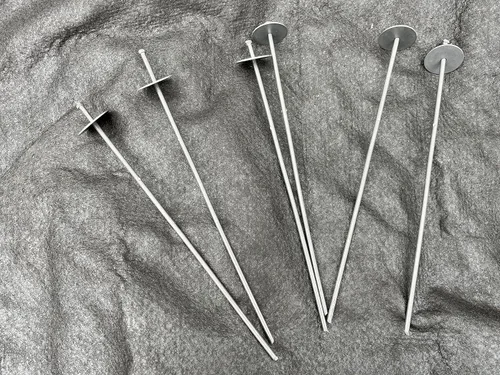 Vista 8 de Sandbaggy Pasadores superiores circulares de 12 pulgadas, fabricados en Estados Unidos, acero de calibre 6 de grado industrial, ideal para suelos