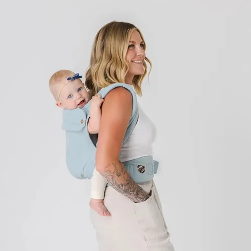 Vista 2 de Mabē Monarch Portabebés Ergonómico – Portabebés de Algodón Premium de Estructura Suave para Recién Nacidos a Niños Pequeños con Diseño Saludable