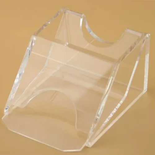 Vista 2 de Almencla Zapato de distribuidor de tarjetas, 1 cubierta, cuña pesada, acrílico transparente, fácil de tratar, accesorio manual de construcción