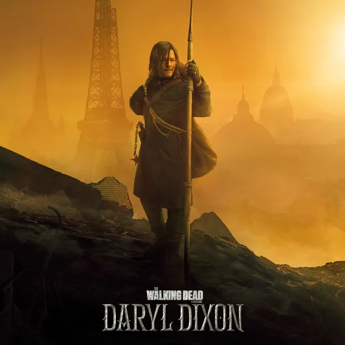 Vista 2 de The Walking Dead: Póster de Daryl Dixon, 18 x 24 pulgadas