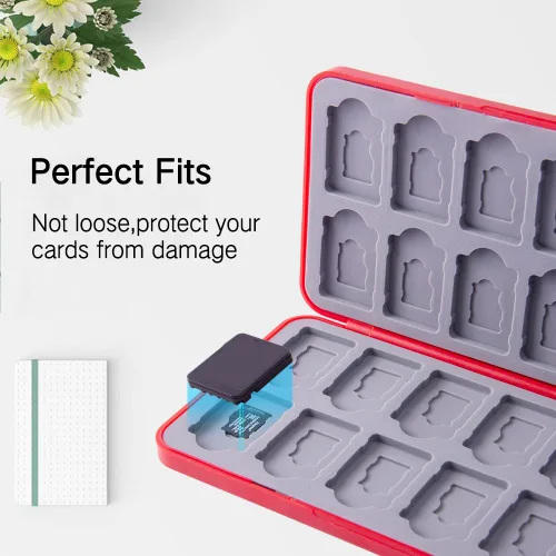 Vista 38 de PERFECTSIGHT Switch Game Case Compatible with Nintendo Switch Game Holder for Switch OLED/ Lite Game Card Case Cartridge with 24 Slots Game Card