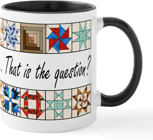 Vista 41 de CafePress I'd Rather Be Quilting Mug Taza de café de cerámica de 11 oz (11.0 fl oz)