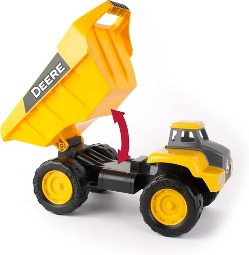 Vista 3 de TOMY John Deere Big Scoop - Camión volquete de juguete con cama basculante – 15 pulgadas – Juguetes de caja de arena para exteriores – Juguetes