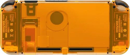 Vista 6 de eXtremeRate Botones de carcasa de repuesto para Nintendo Switch, placa trasera para consola de interruptores, carcasa con botones coloridos