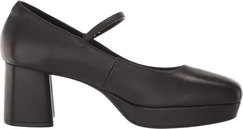 Vista 6 de Aerosoles Plataforma elegante para mujer, Cuero negro