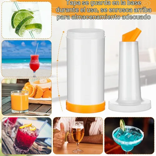 Vista 6 de Chengu Botellas de jugo de frutas de 34 onzas de plástico, colores Colores brillantes