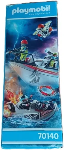 Vista 5 de Playmobil Rescate de incendios con embarcaciones personales