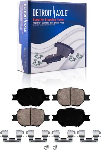 Vista 97 de Detroit Axle - Kit de freno delantero para Dodge Ram 1500 Durango Dakota Chrysler Aspen Dakota Driver Side Disco Freno Pinza de freno de cerámica