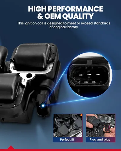 Vista 2 de KAX Bobina de encendido UF156 apta para Tacoma 1995 1996 1997 1998 1999 2000 2001 2002 2003 2004, 4Runner 1996-2002, Tundra 2000-2004, 1995-2004