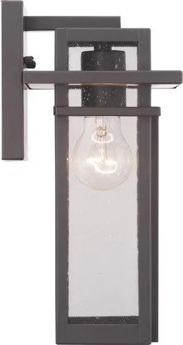 Vista 15 de Progress Lighting Boxwood Collection - Farol de pared pequeña de cristal transparente con semillas Craftsman, para exteriores, bronce antiguo, 11.75