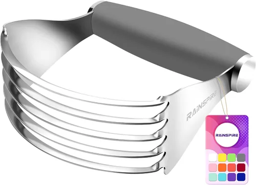 Vista 11 de Rainspire XL - Cortador de repostería para hornear, licuadora de repostería resistente, de acero inoxidable, cuchillas gruesas y afiladas, cortador