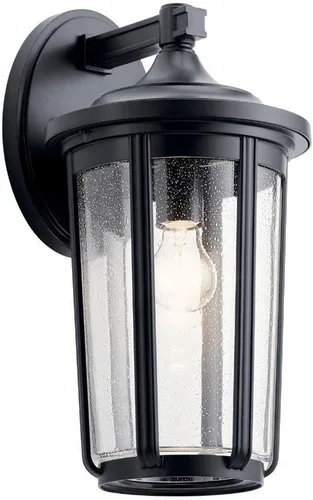 Vista 7 de Kichler Lighting Fairfield - Lámpara de pared (11 pulgadas, 1 luz), color negro