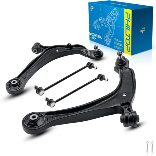 Vista 65 de PHILTOP 6 piezas de brazo de control delantero inferior con barra estabilizadora de rótula para Nissan Rogue 2014-2020 Rogue Sport 2017-2022 Qashqai