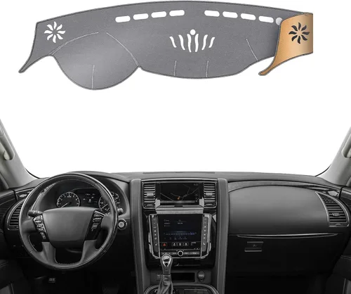 Vista 14 de Alfombrilla Protectora para Salpicadero Compatible con Nissan Altima 2012-2007 (Código de Cuerpo L32, Sin Modelos HUD), Alfombrilla Antirreflejos
