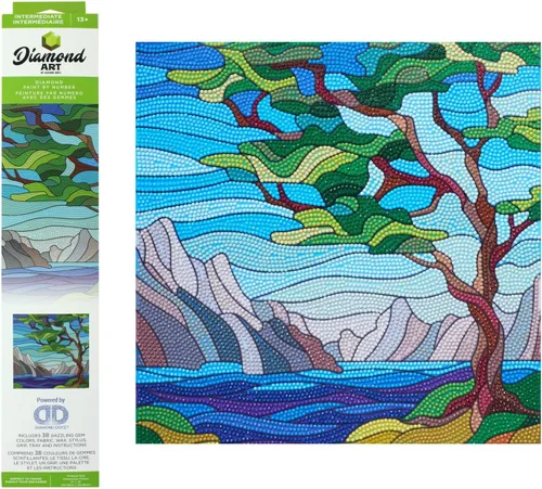 Vista 13 de Diamond Art by Leisure Arts Kit DMA 12x12 IntermediateBlue Bird