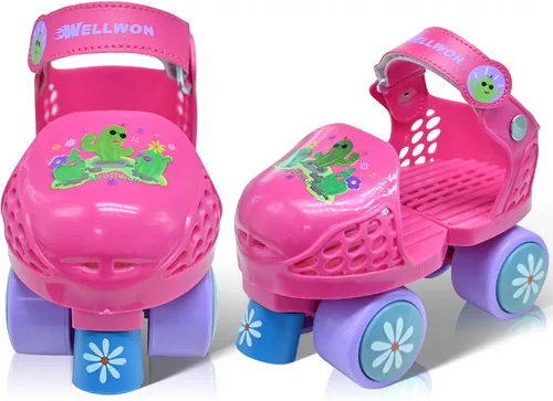 Vista 11 de Kids Roller Skate for Girls Boys Ages 2-5 Years Old, Adjustable Toddler Rollerskates, Children Beginner Roller Skate