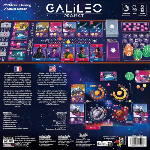 Vista 2 de Sorry We are French Galileo Project Juego de estrategia para adolescentes y adultos Edades 14+ 2 a 4 jugadores 45 minutos