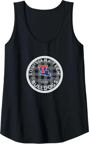 Vista 7 de Camiseta sin mangas Louisiana Tech Bulldogs a cuadros
