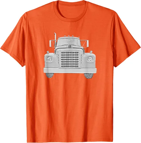 Vista 88 de Camiseta clásica de camión pesado International Harvester IH Loadstar, Negro, S