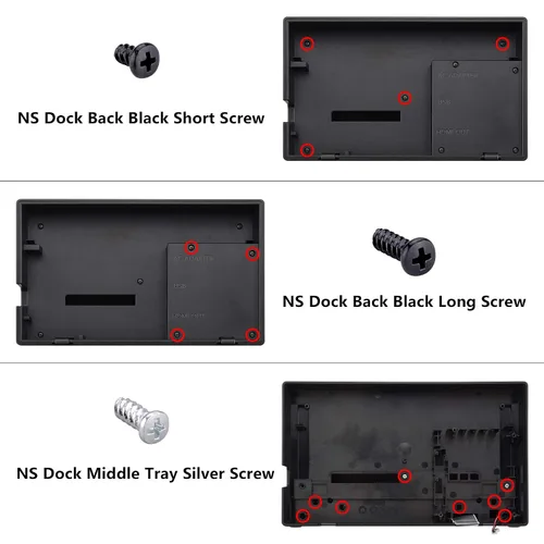 Vista 5 de eXtremeRate Custom Soft Touch Grip Faceplate for Nintendo Switch Dock Classics NES Style Patterned DIY Replacement Housing Shell for Nintendo Switch