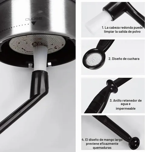 Vista 3 de Cepillo de café, 3 piezas de cepillo de limpieza de café, cepillo de limpieza de filtro de café, adecuado para máquina de café expreso con molinillo