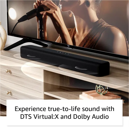 Vista 3 de Barra de sonido Amazon Fire TV con plan de protección de 2 años