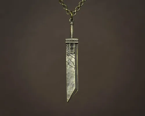 Vista 3 de Collar con colgante de espada Cloud Buster