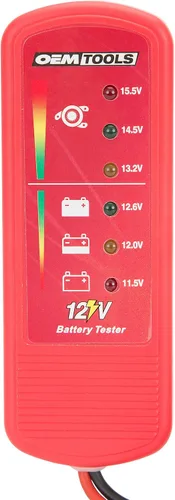 Vista 2 de OEMTOOLS 24367 Probador de Batería de Coche 12V, Probador de Alternador Portátil, Probador de Batería de 12V con Indicadores LED de Fácil Lectura