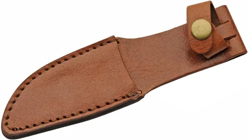 Vista 6 de SZCO - Cuchillo de caza de espiga completa de 7.25 pulgadas, cuchillo de bolsillo negro con hoja de acero inoxidable, mango de madera y funda