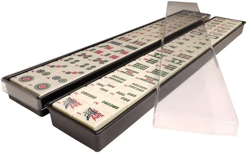 Vista 6 de C&H Solutions American Mah Jongg - Juego completo, 166 azulejos con estante combinado todo en uno con bolsa suave