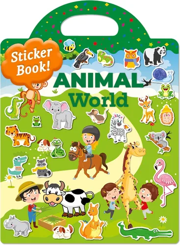 Vista 29 de Benresive - Libros de calcomanías reutilizables para niños de 2-4, libros de calcomanías para niños pequeños 1-3 y 2-4, juguetes de viaje Animal