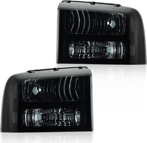 Vista 30 de G-PLUS Faros delanteros delanteros para Ford F250 F350 F450 F550 Super Duty 1999-2004; compatible con Ford Excursion 2000-2004 lente transparente