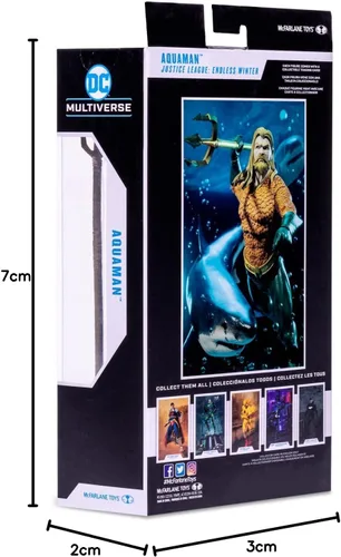 Vista 11 de McFarlane Toys DC Multiverse Aquaman (Endless Winter) Figura de acción de 7 pulgadas con accesorios