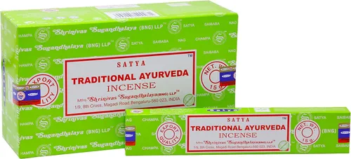 Vista 16 de EARTH Satya Super Hit Yoga Ritual Varillas de incienso de 15 GMS (paquete de 12) (certificado verde) Agarbatti indio perfumado enrollado a mano