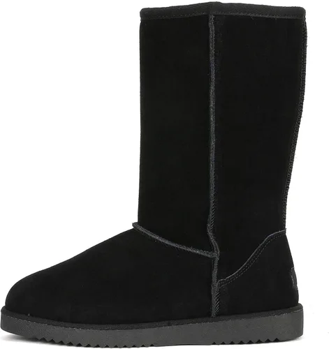 Vista 2 de DREAM PAIRS Botas de nieve de invierno de alta calidad para mujer, cálidas, cómodas, para exteriores, para mujer