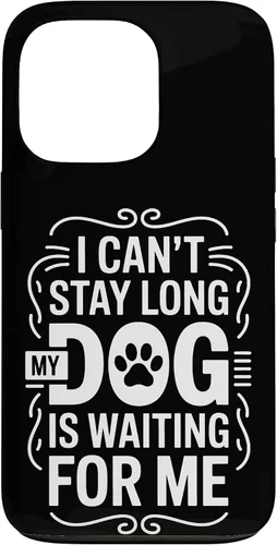Vista 10 de I Cant Stay Long My Dog is Waiting for Me Pet Parent Case for iPhone 16